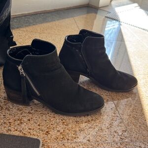 Steve Madden Black Ankle Booties with Zipper